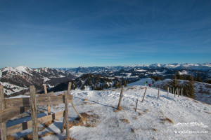 Aussicht vom Sipplinger Kopf (Skitour Allgäu)