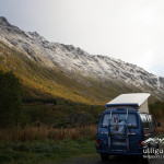 Und plötzlich war alles weiß an unserem letzten Tag unserer Reise in die Lofoten.