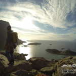 Pianokraken, Mehrseillängentour für Anfänger bei Henningsvaer, Lofoten.