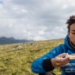 Niom! Selbstgemachtes Fladenbrot mit Schokolade beim Trekking in Jotunheimen.