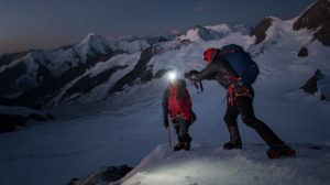 Filmdreh Gletscher Mönch