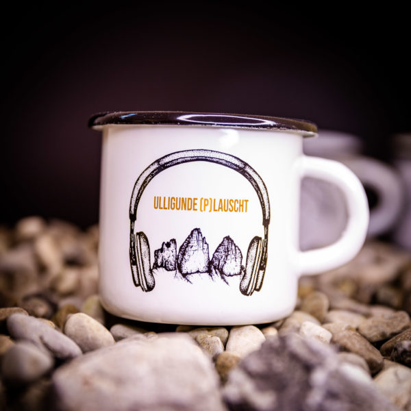 Emaille-Tasse: Ulligunde (p)lauscht