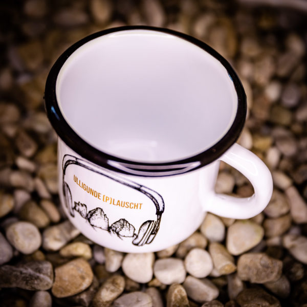 Emaille-Tasse: Ulligunde (p)lauscht – Bild 4