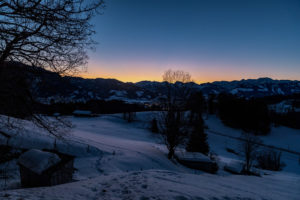 Morgengrauen Allgäu Winter