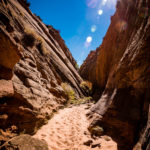 Auf dem Weg zum Tunnel Slot Canyon