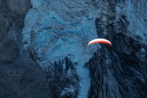 Gleitschirm Gletscher Mönch