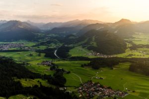 Sonnenuntergang Allgäu Reichenbach Kleinwalsertal Rubihorn