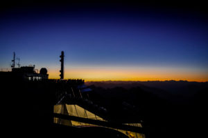 Zugspitze Sonnenaufgang Terrasse