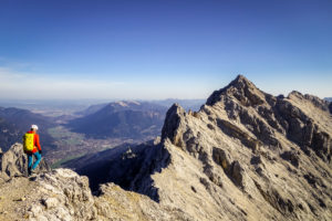 Blick in Richtung Alpspitze auf dem Jubiläumsgrat, kurz vor der Biwakschachtel. Glaube ich =)