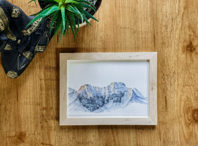 ORIGINAL: Hohe Schlicke (Allgäu) Aquarell, A5